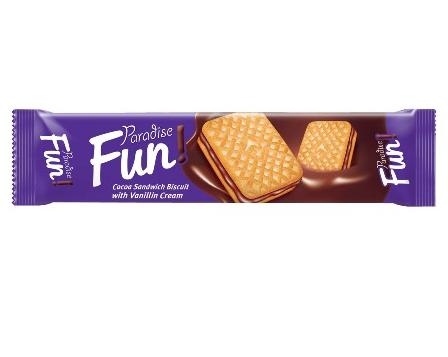 PARADISE FUN sandwich biscuits with cocoa cream 70gr